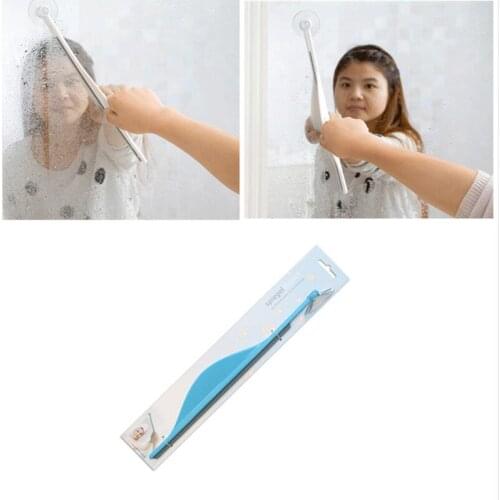 36cm long Creative Bathroom Flat Mirror Window Glass Defog Brush Wiper Cleaner Bathroom mirror mist wiper sucker