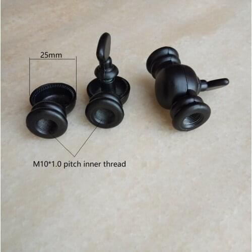 4pieces/lot M10 black Universal Head 180 degrees Rotation 10mm Female Thread Tube for Chandelier Corridor/Porch/Bar Lamp diy