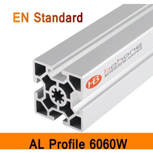 6060W Aluminium Profile EN Standard DIY Brackets Aluminium AL Extrusion CNC 3D DIY Printer Frame Parts Aluminum DIY Frame T Slot