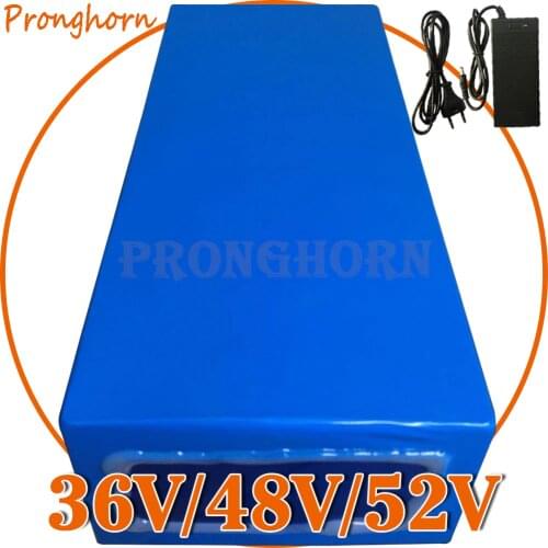 Free Customs Tax EScooter Battery 36V 48V 52V 10Ah 15Ah 18Ah 20Ah 25Ah Electric Trikes Batteries For 2000W 1000W 500W Motor+Char