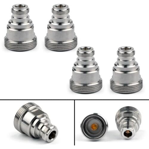 Artudatech 4PCS L29 7/16 DIN Female Jack to N Female Jack straight RF Coaxial Connector