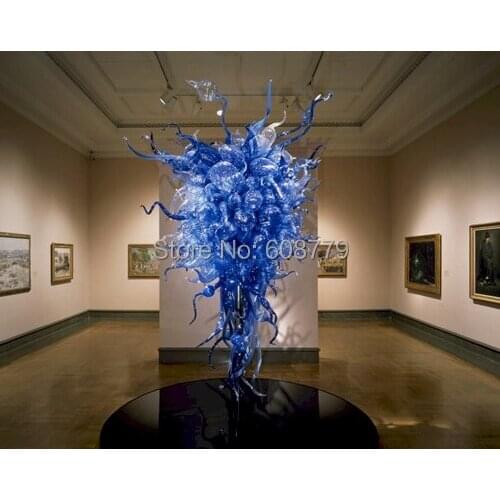 Free Shipping Large Hote Blue Murano Glass Crystals For Chandeliers