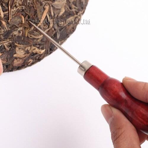 Wood Tea Needle/Knife/Cutter,For making Ripe/Raw Puerh tea,Pu'er tea accessories,with Secret gifts