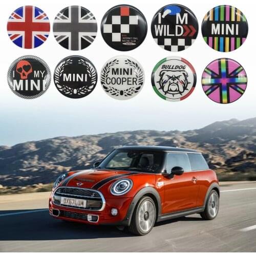 For MINI Cooper S One JCW R50 R52 R53 R55 R56 R60 F54 F55 F56 F60 Countryman 7cm Car Styling Body Sticker Decoration Accessories