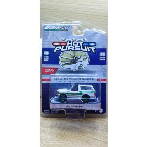 GreenLight 1:64 1993 Ford Bronco Green version Alloy toy cars Metal Diecast Model Vehicles For Children Boys gift hot
