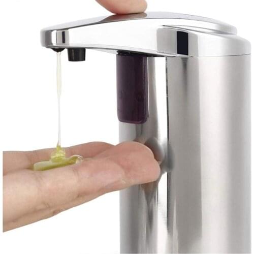 Stainless Steel Electric Soap Dispenser Newest Infrared Automatic Soap Dispenser For Home Toilet Kitchen Bathroom Facilities