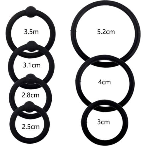 Penis Rings Reusable Cock Rings Male Soft Medical Silicone Foreskin Corrector Delay Ejaculation Time Lasting Sex Toys for Men