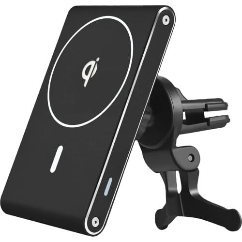 15W magnetic car wireless charger car phone holder for iphone 11Pro 12/12 Pro Max/12 mini Samsung S9/S8/7 fast wireless charging