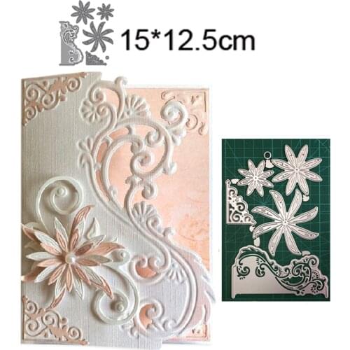 Lace Christmas Flower Metal Cutting Dies For Stamps Scrapbooking Stencils DIY Paper Album Cards Decor Embossing 2021 New