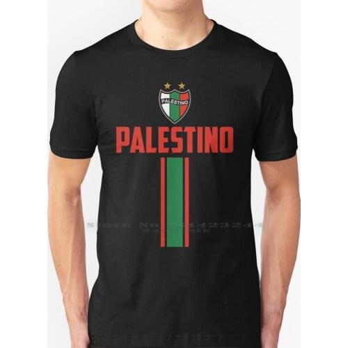 My Colors , My Passion And My Pride Is Palestino , Santiago De Chile , Chile T Shirt 100% Pure Cotton Barra Palestino Visit