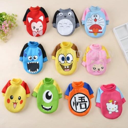 Pet Clothes for Small Dogs Warm Sweater Dog Cosplay Costume Chihuahua T-Shirts Winter Clothes for Cats Game Mascot Pet Supplies