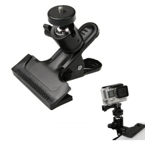 360 degree rotating Strong Clamp Universal clip For Gopro hero 8 7 6 5 4 3 SJCAM Xiaomi Yi Sports action camera Accessories