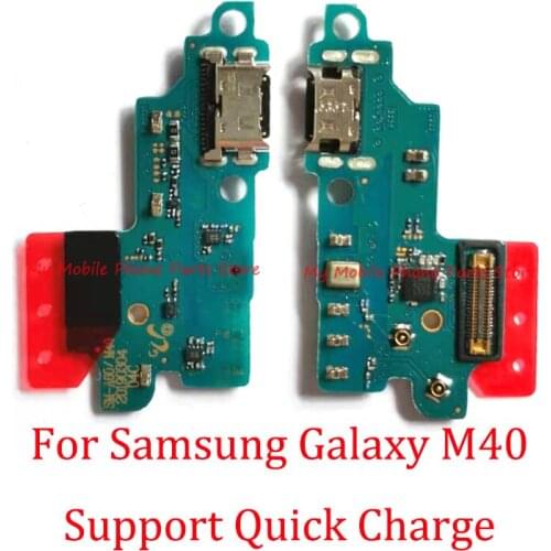 Original Quality USB Charging Port Connector Board Dock Flex Cable For Samsung Galaxy M40 M405F USB Charger Charge Board Parts