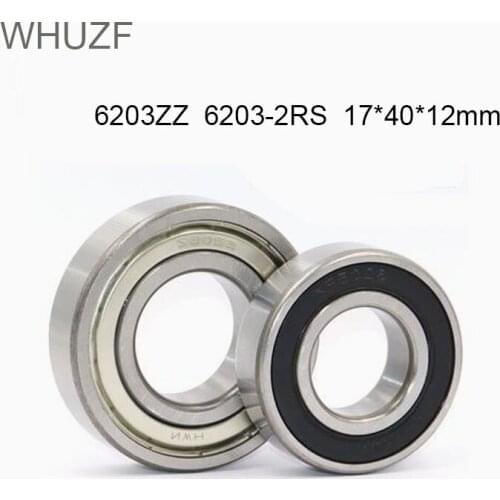 WHUZF Free Shipping for Block Bearing 2PCS 6203ZZ 6203-2RS Shielded Deep Groove Ball Bearing 17*40*12 mm 6203 Bearings TB6203ZZ