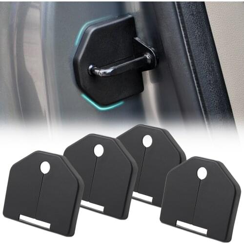 4 Pcs/Set ABS Car Door Lock Protective Cover Door Lock Buckle Case For Ford Focus 2 MK2 2005-2013 Accessories