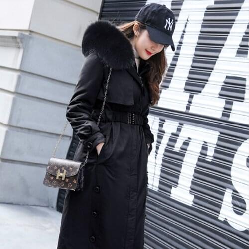 Sheep Fur Liner Real Parka Winter Coat Women Wool Jacket Womens Clothing Abrigos Mujer Invierno 2020 FXY2027YY827