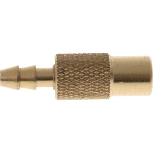 1PC Car Auto Brass 6mm Tyre Wheel Tire Air Chuck Inflator Pump Valve Clip Clamp Connector Adapter F1FC