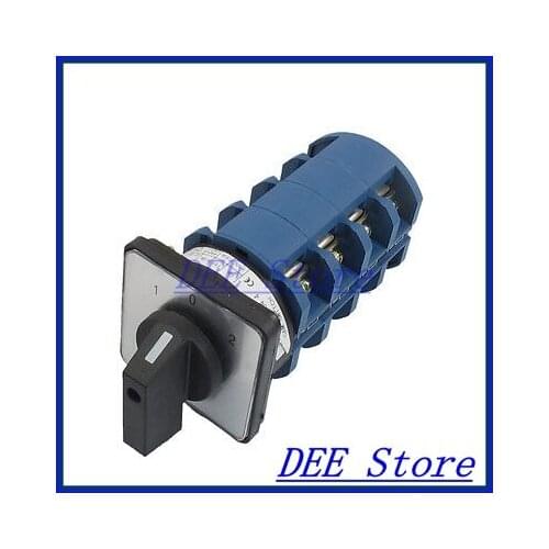 AC 660V 63A 16 Terminals 3 Positions Rotary Selector Cam Changeover Switch