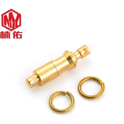 1 Piece Of Brass EDC Quick Release Removable Keychain Portable Outdoor Pocket Multi-Function Tool