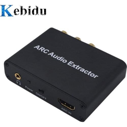ARC to HDMI compatible audio return extractor digital-to-analog converter AUX SPDIF coaxial RCA 3.5mm jack output