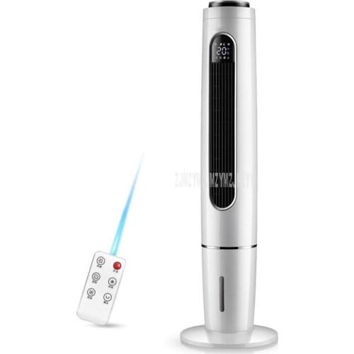 Electric Vertical Bladeless Fan Portable Energy-saving Air Cooler Fan Air Conditioner Cooling for Home Office School FT-TS45CR