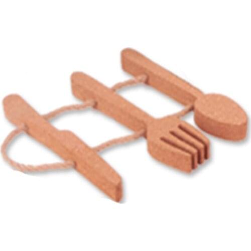Fock Knife Spoon Cork Wood Message Board Phellem Cork Wooden Bulletin Board Single Hard Wood Wall Thick Board Hanging Double