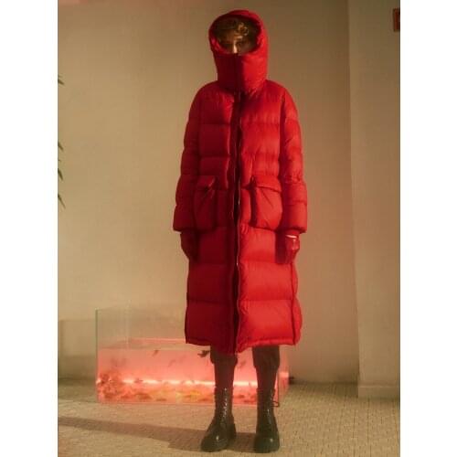 IRINACH290 FALL WINTER 2020 COLLECTION Thick Warm Long Women Duck Down Jacket Coat Winter