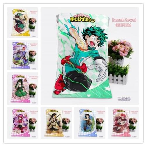 IVYYE 1PCS My Hero Academia Role Fashion Customized Anime Bath Towels Handkerchief Soft Face Towel Cartoon Washcloth Unisex NEW