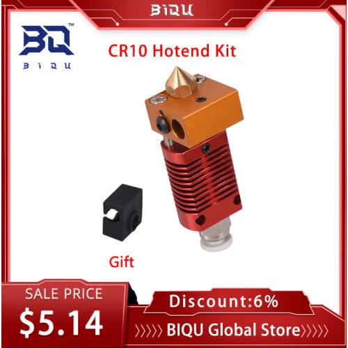 CR10 Hotend Extruder Kit 1.75mm 0.4mm Nozzle MK8 Extruder J-head Heater Block 3D Printer Parts for Ender-3 CR10 3D Printer