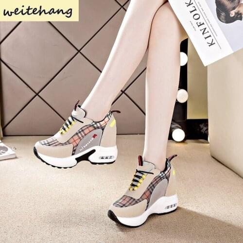 Inner Height Women Shoes Dad Shoes Women Fashion New Breathable Thick Bottom Vulcanize Shoes Casual Shoes Comfortable Sneakers