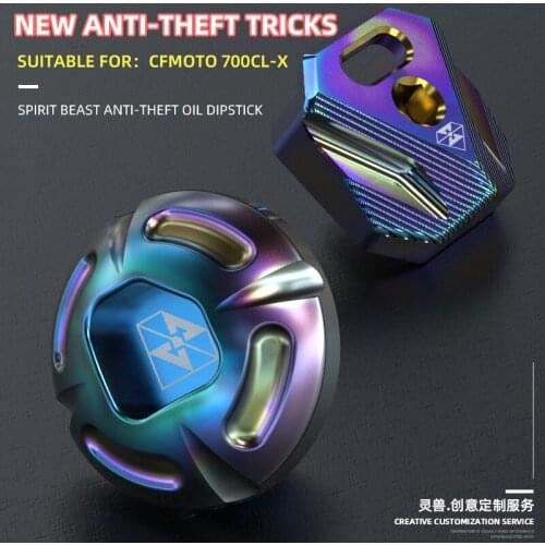 SPIRIT BEAST Retro Motorcycle Crankcase Cap Engine Oil Cap Bolt Screw Filler Cover Engine Oil Plug For CFMOTO 700CL-X 700 CLX