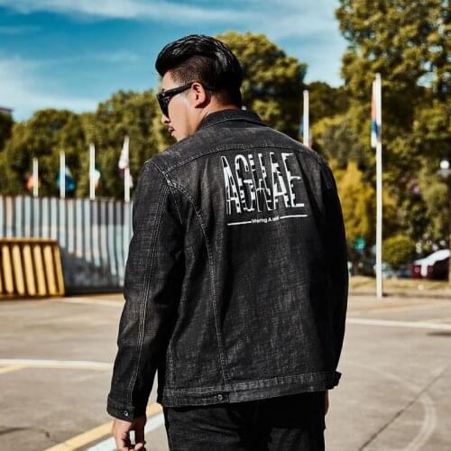 Extra XL Menswear Mens Clothing Personalized Denim Jacket Mens Jackets for Men Plus Size Men Clothing