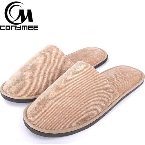 Mens Sneakers For Home Slippers Winter Casual Shoes Men Women Corduroy Indoor Slipper Pantufa Plush Erkek Terlik Cotton Shoe