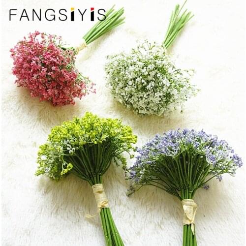 30 cm night fragrance artificial baby breath flower gypsophila plastic flower plant wedding bouquet gift home hotel Christmas