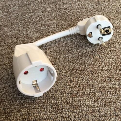 New 250V 16A European/German Standard Socket and Plug Power With 2M Cable Extension Cord Male Plug&Female Plug