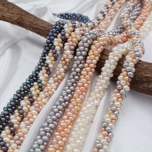 Wholesale Real Cultured Freshwater Pearl Necklace Bracelet Strand String Jewelry Beads Accessory