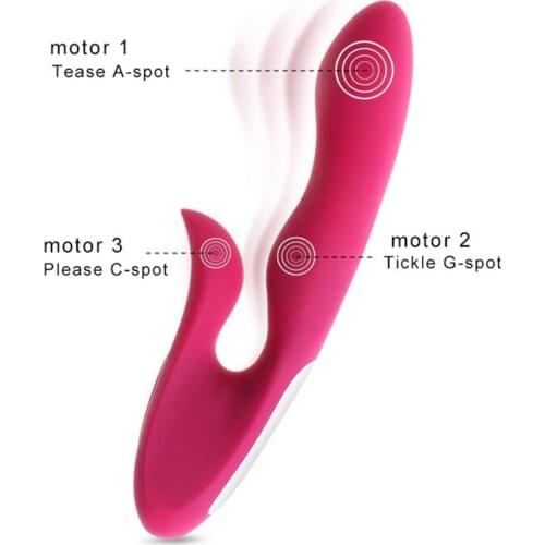 LEVETT Rechargeable Rabbit Vibration Motor Sex Toy for Woman Finger Shape Adult Toys Vagina Clitoral G-Spot Vibrator Masturbator