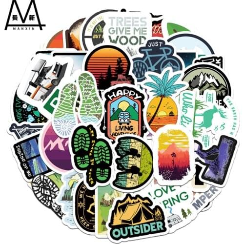 3 Sets = 150PCS Outdoor Cartoon Graffiti Stickers Trolley Case Scooter Water Cup Waterproof Pvc Stickers