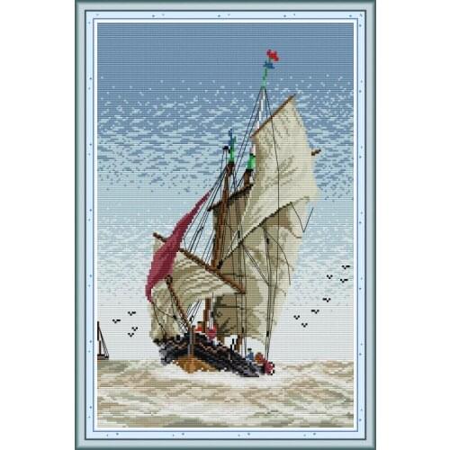 Everything Is Going Smoothly Pattern Cross Stitch Printed Canvas11CT Fabric Counted Angel Cross Stitch Embroidery Threads Crafts