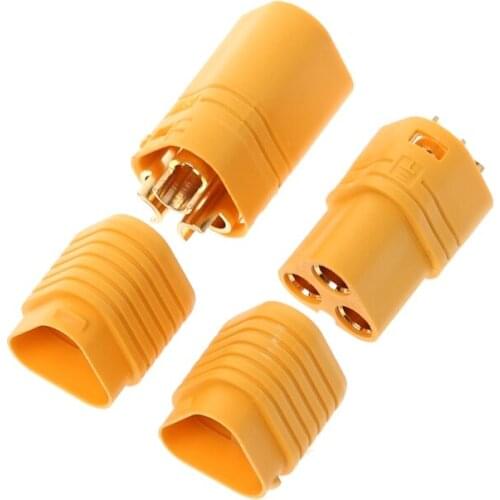 1 Pair MT60 3.5mm 3 Pole Bullet Connector Plug Set For RC ESC to Motor