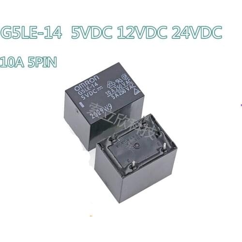 5/10pcs New Relay G5le-14-5vdc 12vdc 24vdc G5LE14 Dc5v Dc12v Dc24v 5-pin 10a