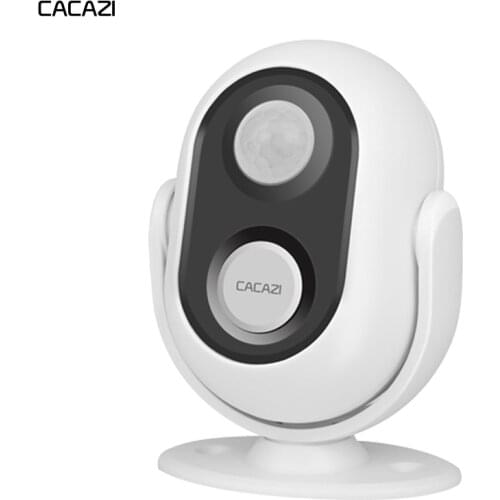 CACAZI Wireless Doorbell Welcome IR Infrared motion sensor For Home Shop Battery USB Powered Night Light Infrared Detector