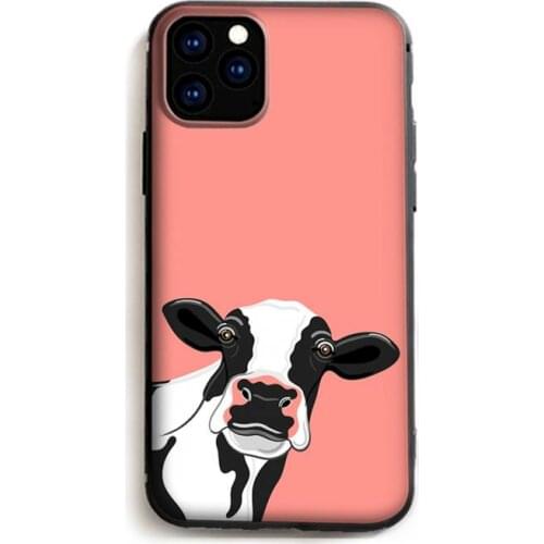 Animal cow black, white pattern Phone Case For iPhone 11 12 Pro mini xs max case pro XS MAX 8 7 6 6S Plus X 5S SE XR phone case