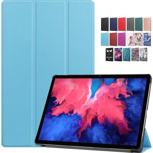 For Lenovo Tab P11 Pro Case 11.5" TB-J706F Tri-Fold Magnetic PU Leather Stand Smart Cover For Lenovo Tab P11 TB-J606F Case 11"