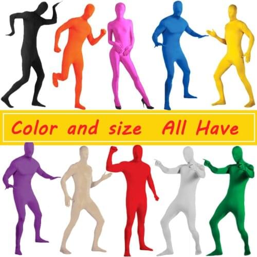 Hot Green Screen Suit Stretchy Skin Body Film Television Background Invisible Effects Tight Chroma Keying Clothes Halloween