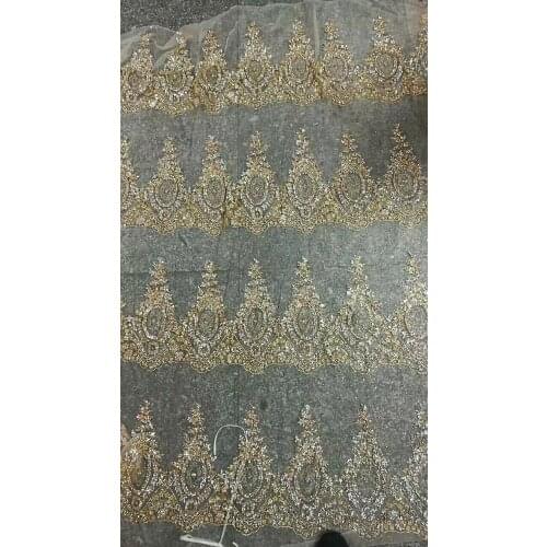 J-91213 Nigerian net Lace with glued glitter African Net Lace Fabric hot Sale