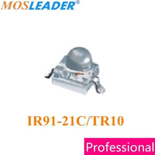 Mosleader IR91-21C/TR10 1000PCS SMD IR91-21C Water clear 1.9mm Round Subminiature Z-Bend Lead Infrared LED High quality