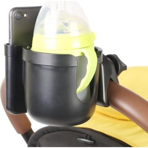 Multi-functional 2-in-1 Baby Stroller Cup Holder Universal Stable Placement Mobile Phone Holder Baby Carriage Accessory 69HE