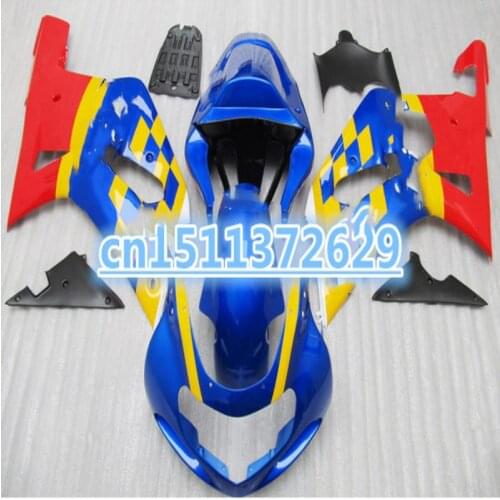 100%NEW fairing for A 2001 2003 GSXR600 750 01 02 03 GSXR600 GSXR750 K1 01 02 03 GSXR 600 750 Yellow Red Blue