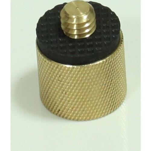3/8" to 1/4" Tripod Thread Reducer / Adapter Brass with rubber gasket